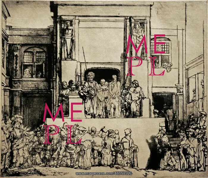 : Ecce Homo, by Rembrandt : Ecce Homo, by Rembrandt