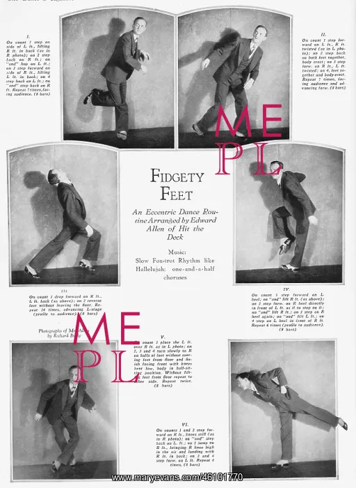 : An eccentric dance routine called Fidgety Feet : An eccentric dance routine called Fidgety Feet