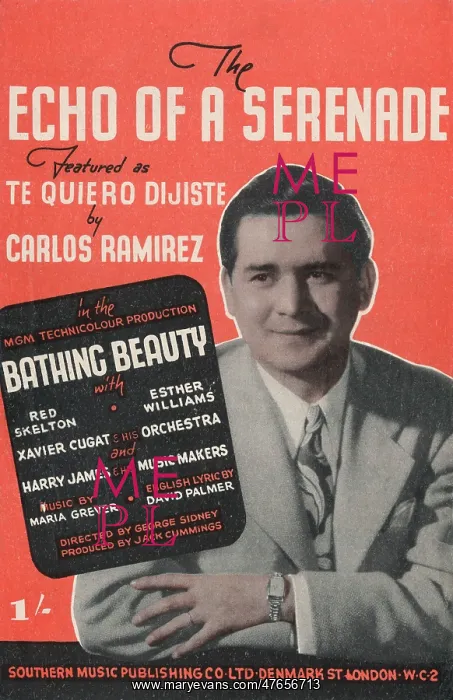 : The echo of a serenade - Music Sheet Cover : The echo of a serenade - Music Sheet Cover