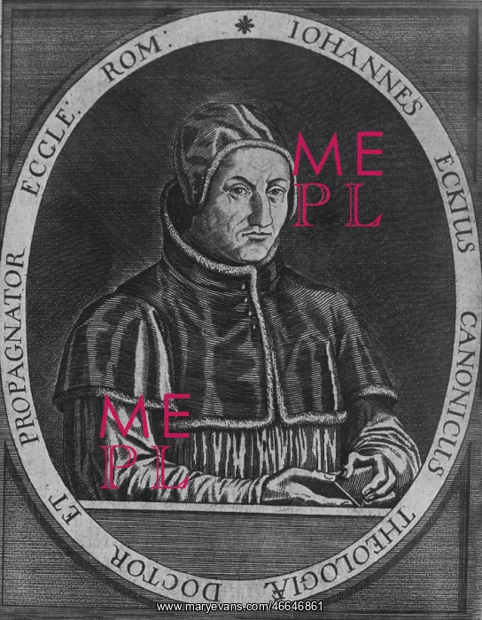 : Eck, Johann, 13.11.1486 - 15.2.1543, German theologian : Eck, Johann, 13.11.1486 - 15.2.1543, German theologian