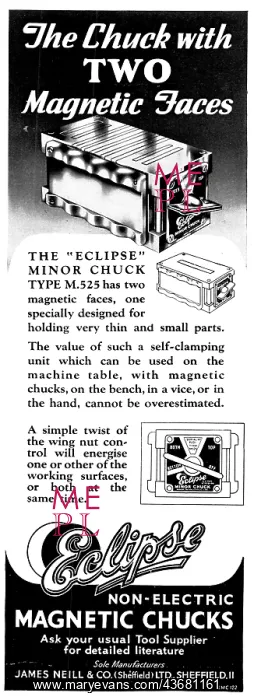 : Eclipse Non-Electric Magnetic Chucks : Eclipse Non-Electric Magnetic Chucks
