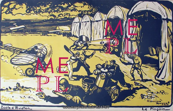 : ecole d'Aviation - Le Pingoin - WWI : ecole d'Aviation - Le Pingoin - WWI