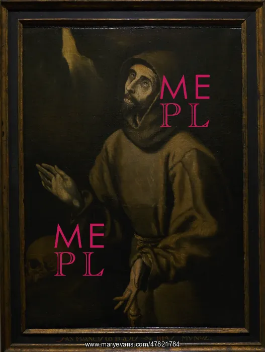 : The Ectasy of St Francis of Assisi, circa 1685 by Blas Munoz : The Ectasy of St Francis of Assisi, circa 1685 by Blas Munoz