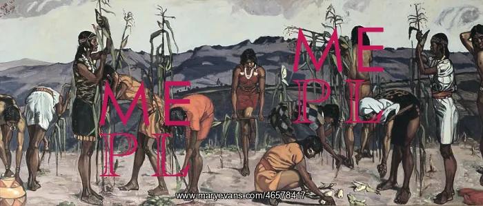 : Ecuador. Indigenous painting. Corn harvest : Ecuador. Indigenous painting. Corn harvest