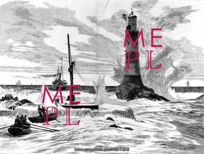 : The Eddystone Lighthouse, 1879 : The Eddystone Lighthouse, 1879