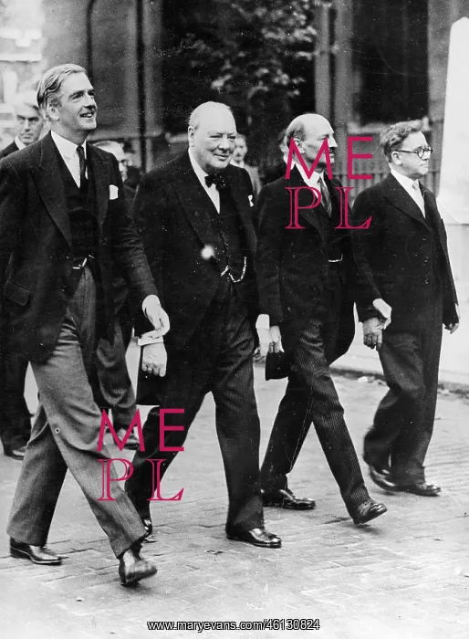 : Eden, Churchill, Attlee, Morrison, postwar celebration : Eden, Churchill, Attlee, Morrison, postwar celebration