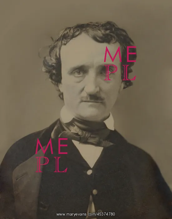  : Edgar Allan Poe, detail of a daguerreotype