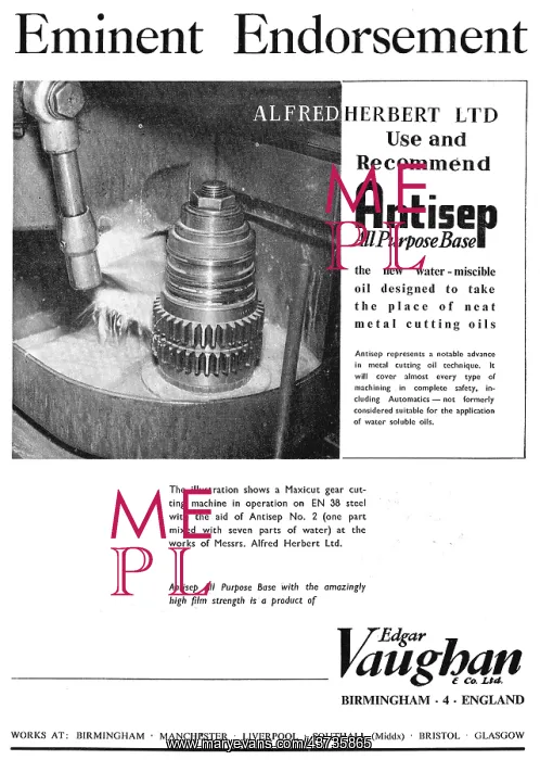 : Edgar Vaughan - ANTISEP Compounds For The : Edgar Vaughan - ANTISEP Compounds For The