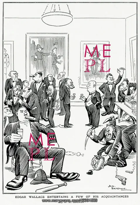 : Edgar Wallace entertains a few of his acquaintance 1929 : Edgar Wallace entertains a few of his acquaintance 1929