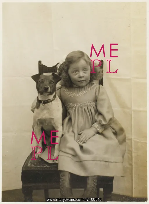 : EDIE AND HER PET DOG : EDIE AND HER PET DOG