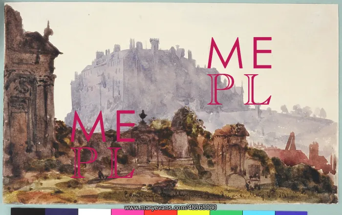 : Edinburgh Castle from Greyfriars : Edinburgh Castle from Greyfriars