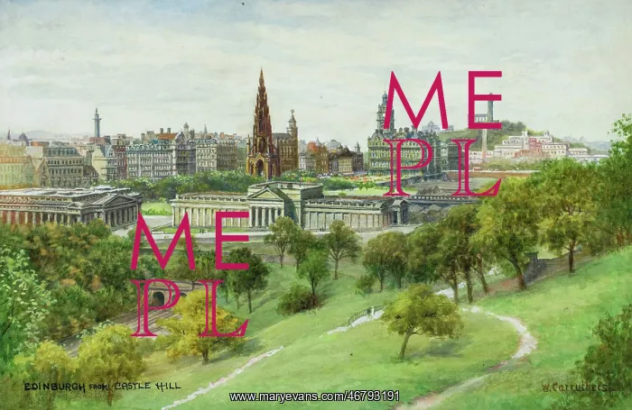 : Edinburgh from Castle Hill, Lothian, Scotland : Edinburgh from Castle Hill, Lothian, Scotland