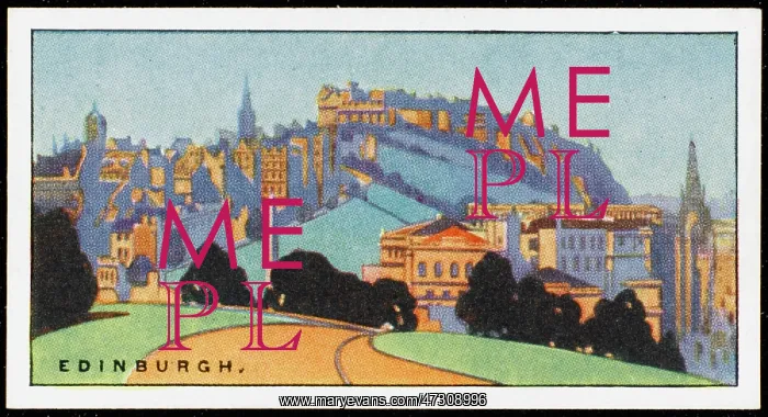  : EDINBURGH / CIG CARD 1920S