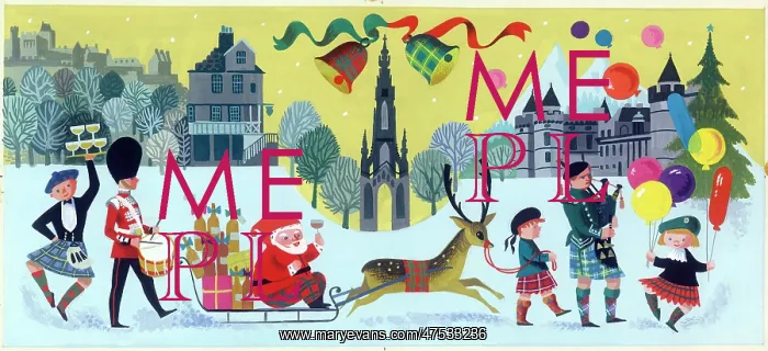 : Edinburgh with Father Christmas and bells : Edinburgh with Father Christmas and bells