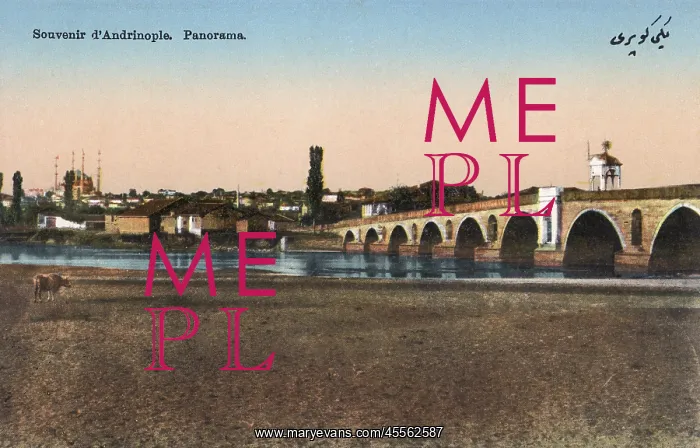 : Edirne - formerly Adrianople, Turkey - The New Bridge : Edirne - formerly Adrianople, Turkey - The New Bridge