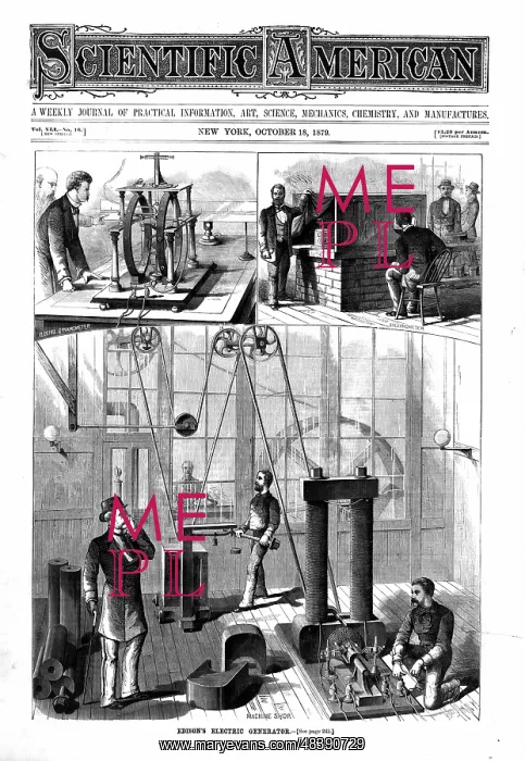: Edison generator for electric light at Menlo Park : Edison generator for electric light at Menlo Park