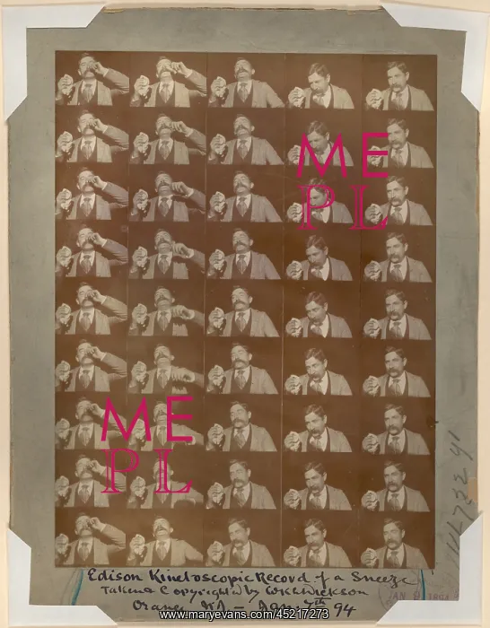 : Edison kinetoscope record of a sneeze (aka ? : Edison kinetoscope record of a sneeze (aka ?