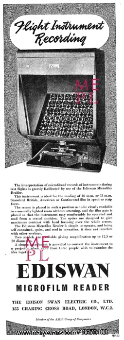 : Edison Swan - Ediswan Microfilm Reader : Edison Swan - Ediswan Microfilm Reader