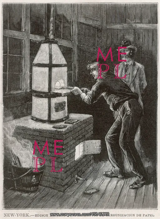 : EDISON AT WORK 1880 : EDISON AT WORK 1880