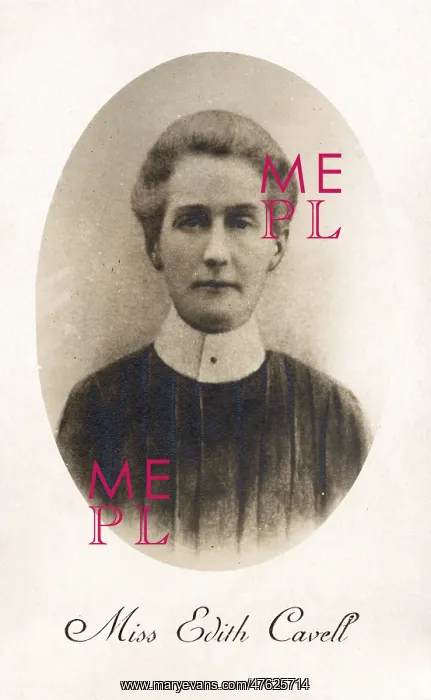 : Edith Cavell, British nurse, WW1 : Edith Cavell, British nurse, WW1