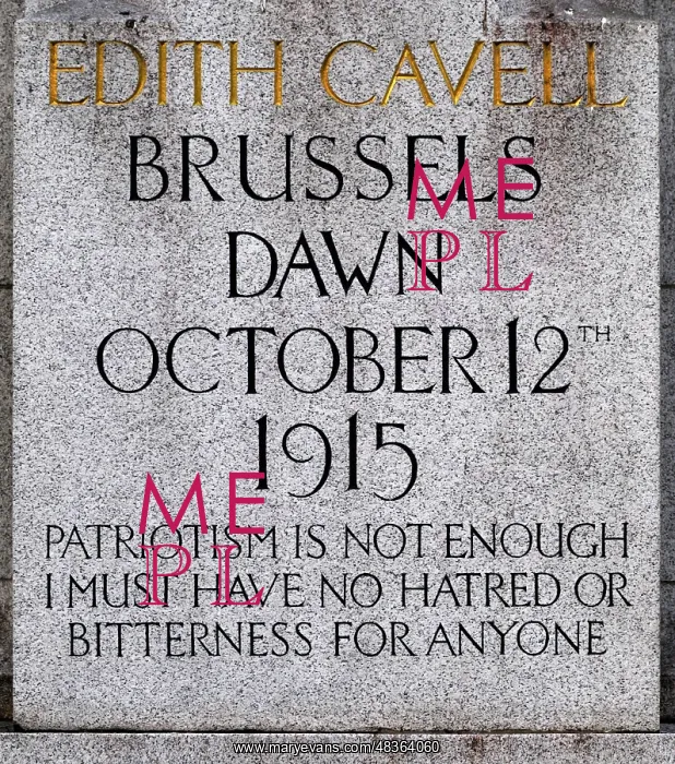 : Edith Cavell Memorial London : Edith Cavell Memorial London