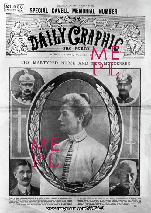 : Edith Cavell special memorial issue, Daily Graphic : Edith Cavell special memorial issue, Daily Graphic