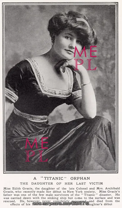 : Edith Gracie- a Titanic orphan : Edith Gracie- a Titanic orphan