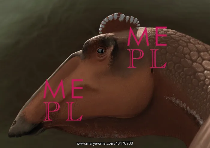 : Edmontosaurus regalis dinosaur portrait : Edmontosaurus regalis dinosaur portrait