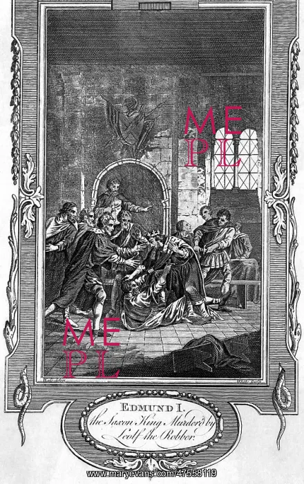 : Edmund I murdered by Leofa : Edmund I murdered by Leofa