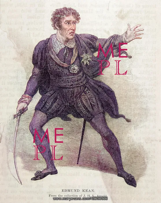 : EDMUND KEAN / AS HAMLET : EDMUND KEAN / AS HAMLET