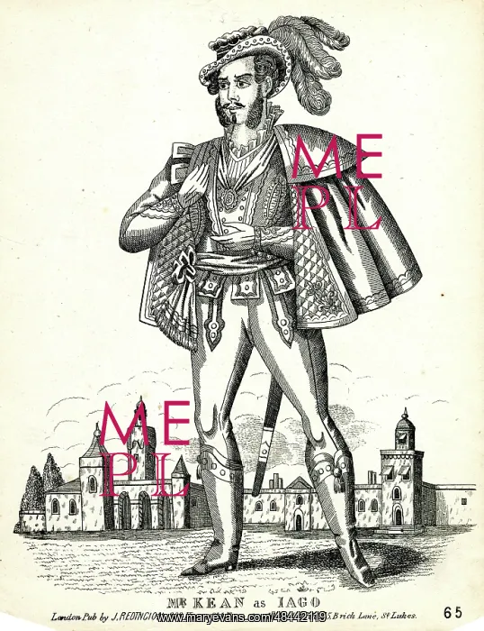 : Edmund Kean as Iago : Edmund Kean as Iago