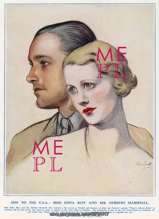 : Edna Best and Herbert Marshall : Edna Best and Herbert Marshall
