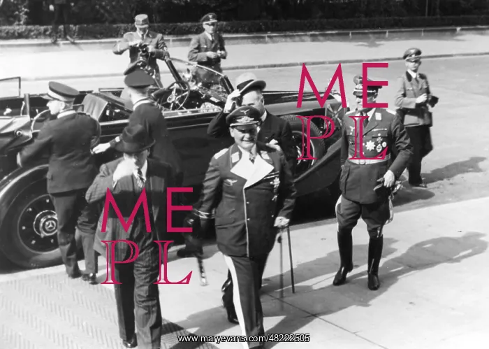 : Edouard Daladier and Hermann Goering in Munich, 1938 : Edouard Daladier and Hermann Goering in Munich, 1938