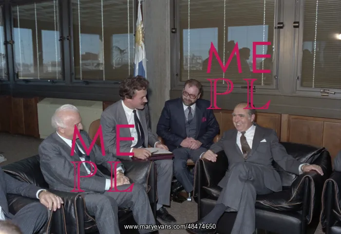 : Eduard Shevardnadze visiting Uruguay : Eduard Shevardnadze visiting Uruguay