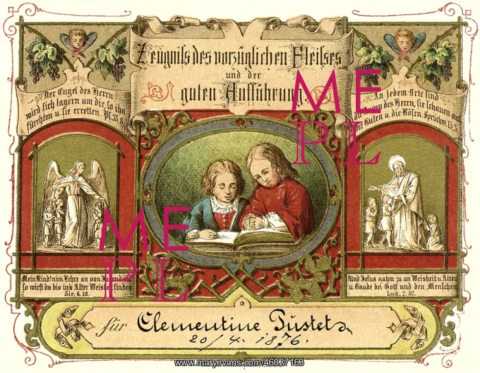 : education, school report of Clementine Pustet : education, school report of Clementine Pustet