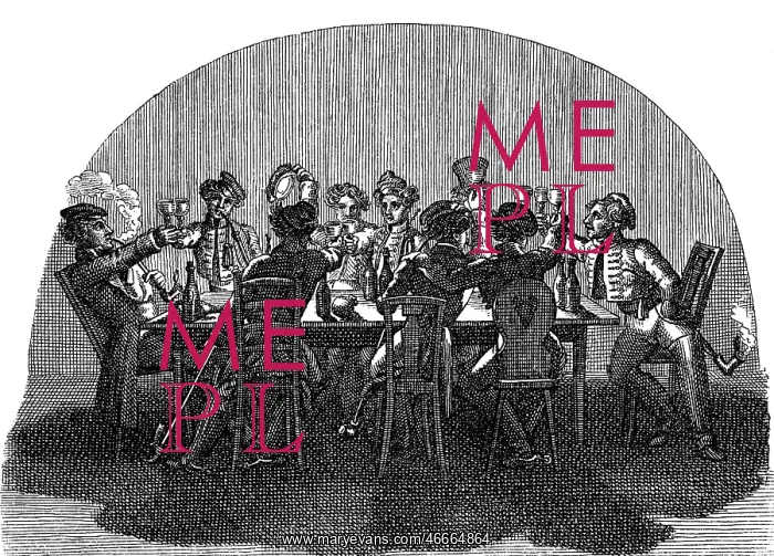 : education, students in a tavern, copper engraving : education, students in a tavern, copper engraving
