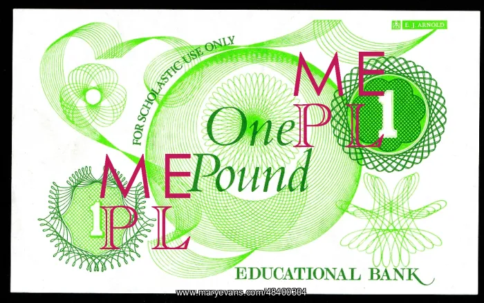 : Educational Bank, One Pound note : Educational Bank, One Pound note