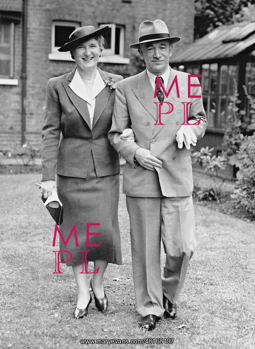 : Edvard Benes and his wife, 1939 : Edvard Benes and his wife, 1939