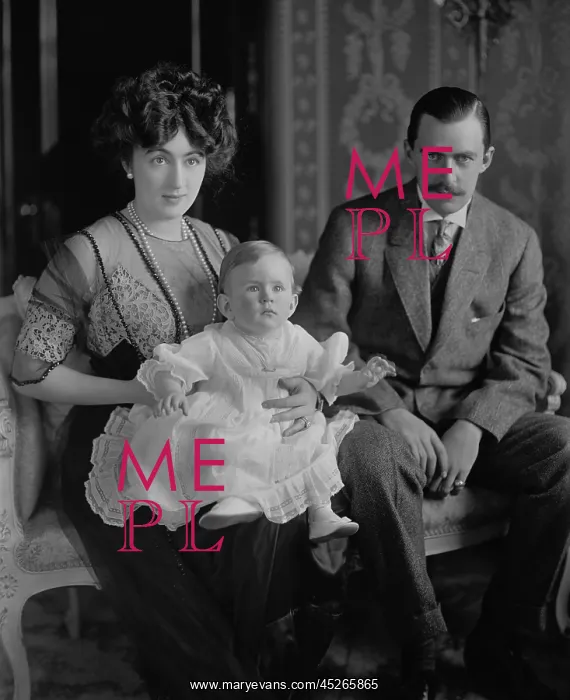 : Edward and Evalyn Walsh Mclean with their first : Edward and Evalyn Walsh Mclean with their first