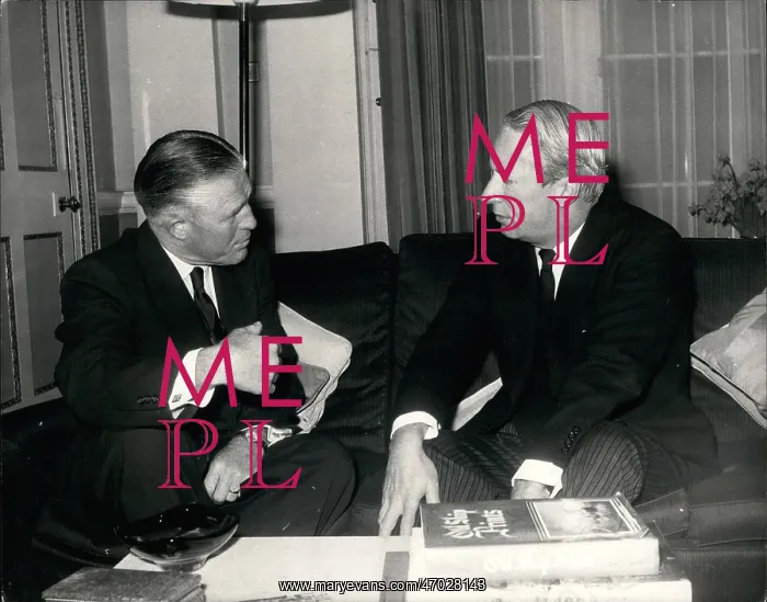 : Edward Heath with Governor George Romney : Edward Heath with Governor George Romney