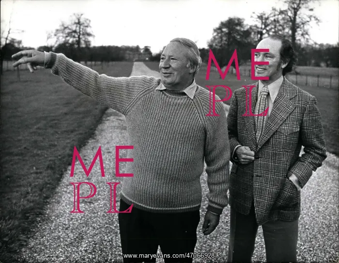 : Edward Heath and Pierre Trudeau at Chequers : Edward Heath and Pierre Trudeau at Chequers