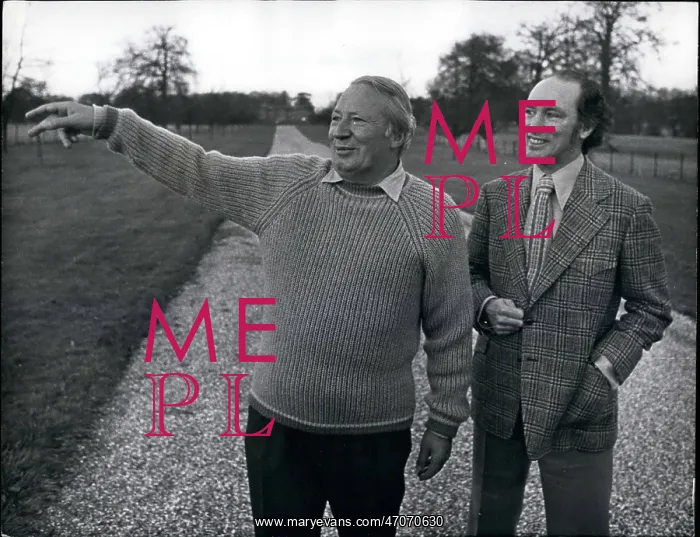 : Edward Heath and Pierre Trudeau at Chequers : Edward Heath and Pierre Trudeau at Chequers
