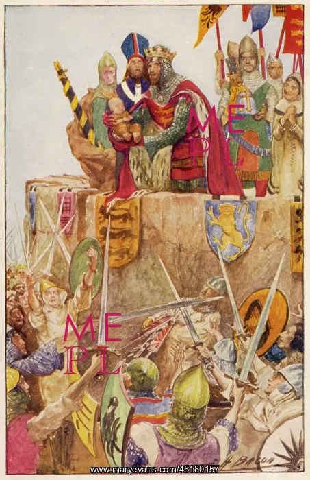 : EDWARD I & BABY SON : EDWARD I & BABY SON