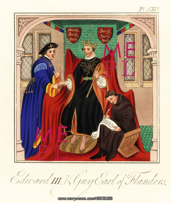: Edward I forming an alliance with Guy, Earl of : Edward I forming an alliance with Guy, Earl of