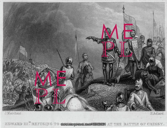 : Edward III refusing to send aid to his son : Edward III refusing to send aid to his son