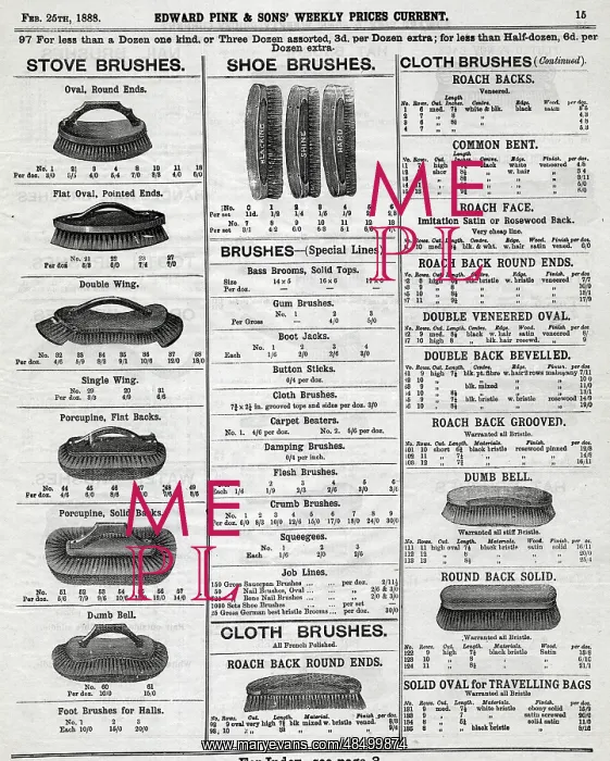  : Edward Pink & Sons - Brushes