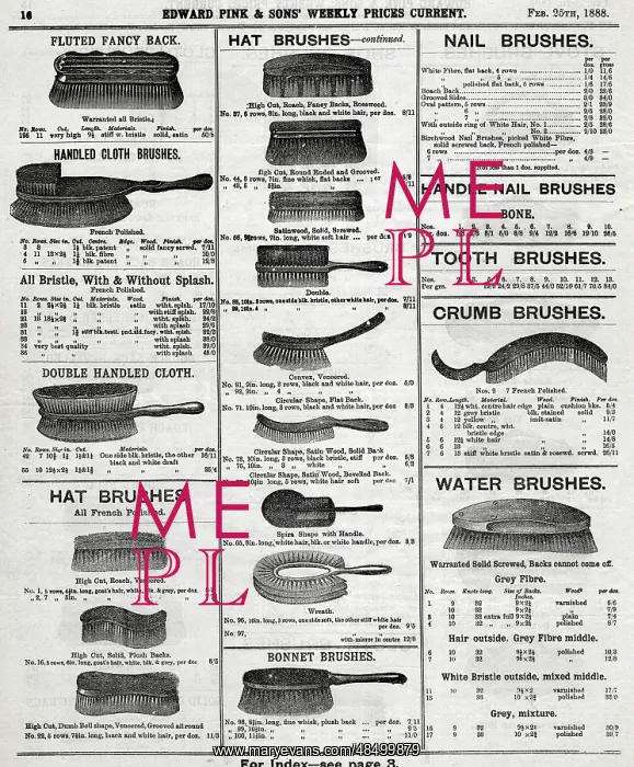 : Edward Pink & Sons - Brushes : Edward Pink & Sons - Brushes