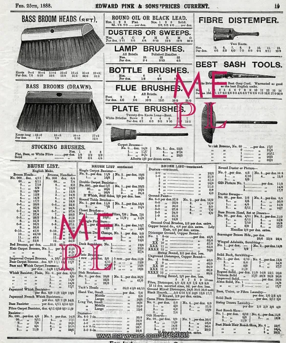 : Edward Pink & Sons - Brushes : Edward Pink & Sons - Brushes