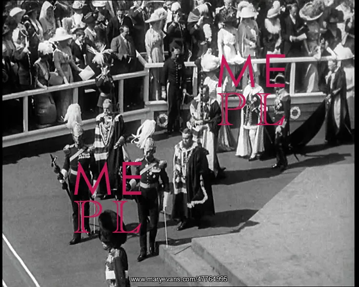 : Edward, Prince Of Wales Parading Past Crowds : Edward, Prince Of Wales Parading Past Crowds