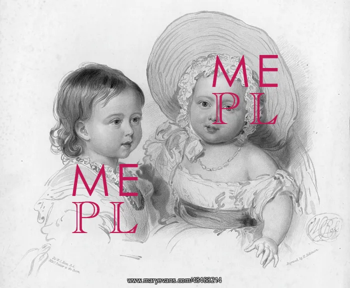  : Edward Prince of Wales & Victoria Princess Royal